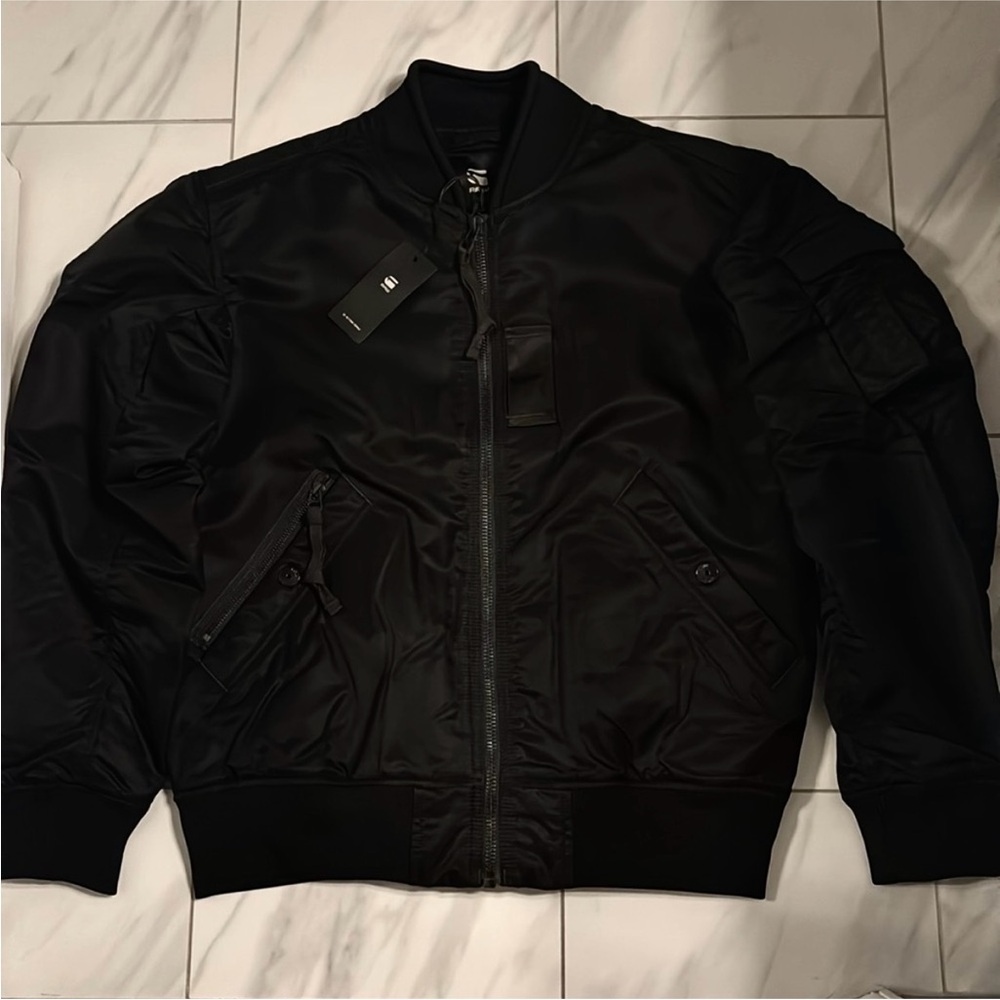 G-Star Raw Men's Black Bomber Jacket